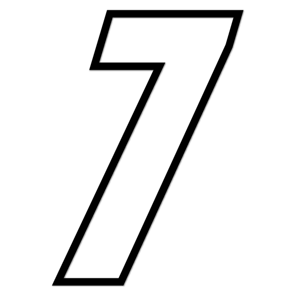 Naklejka z kategorii NUMERY